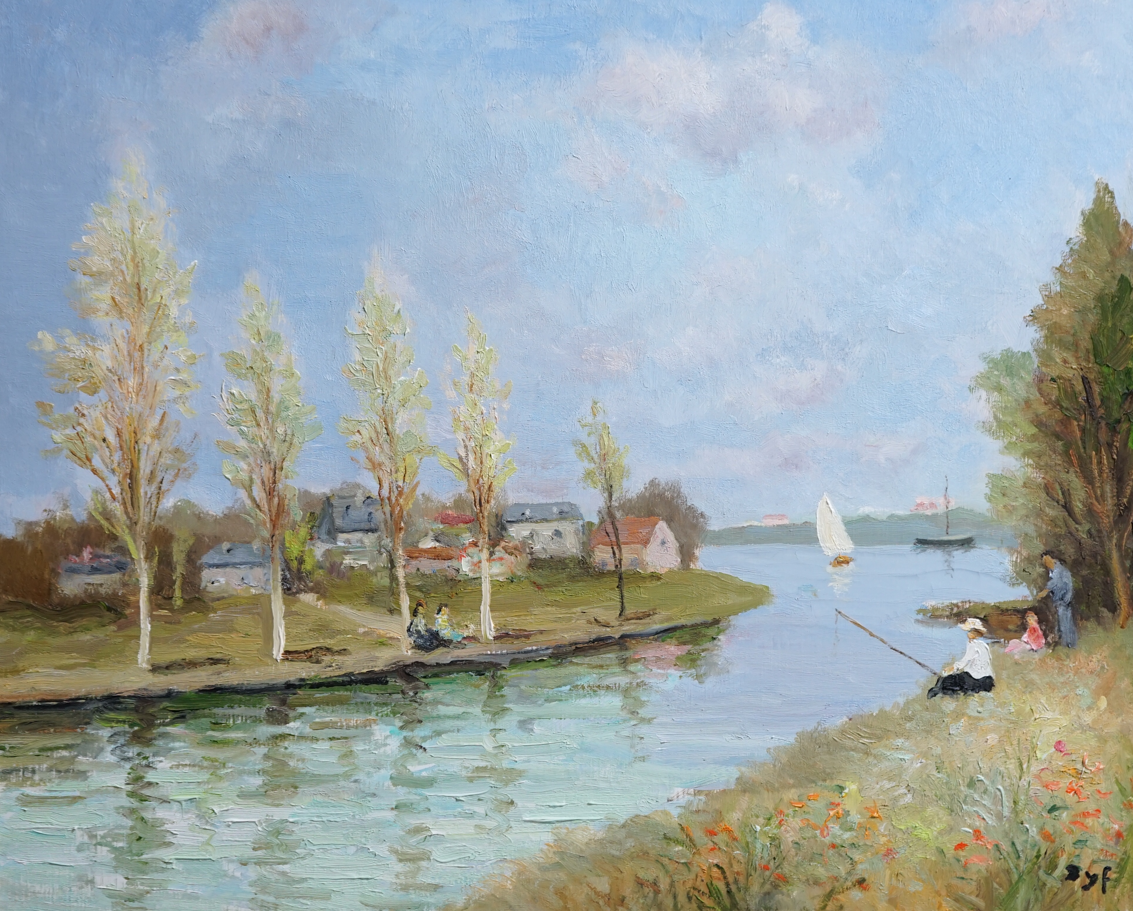 Marcel Dyf (French, 1899-1985), 'Le Pêcheur', oil on canvas, 59 x 71.5cm